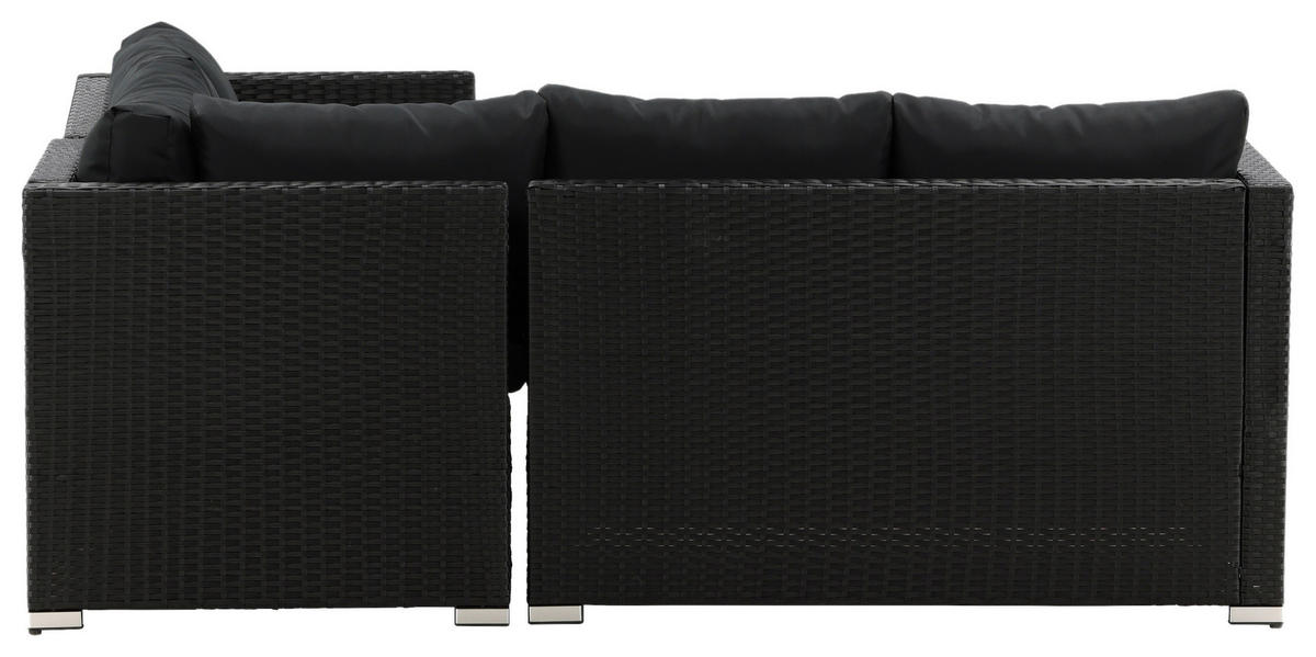 LOUNGEGRUPP  - svart, Klassisk, glas/textil - Gardenson