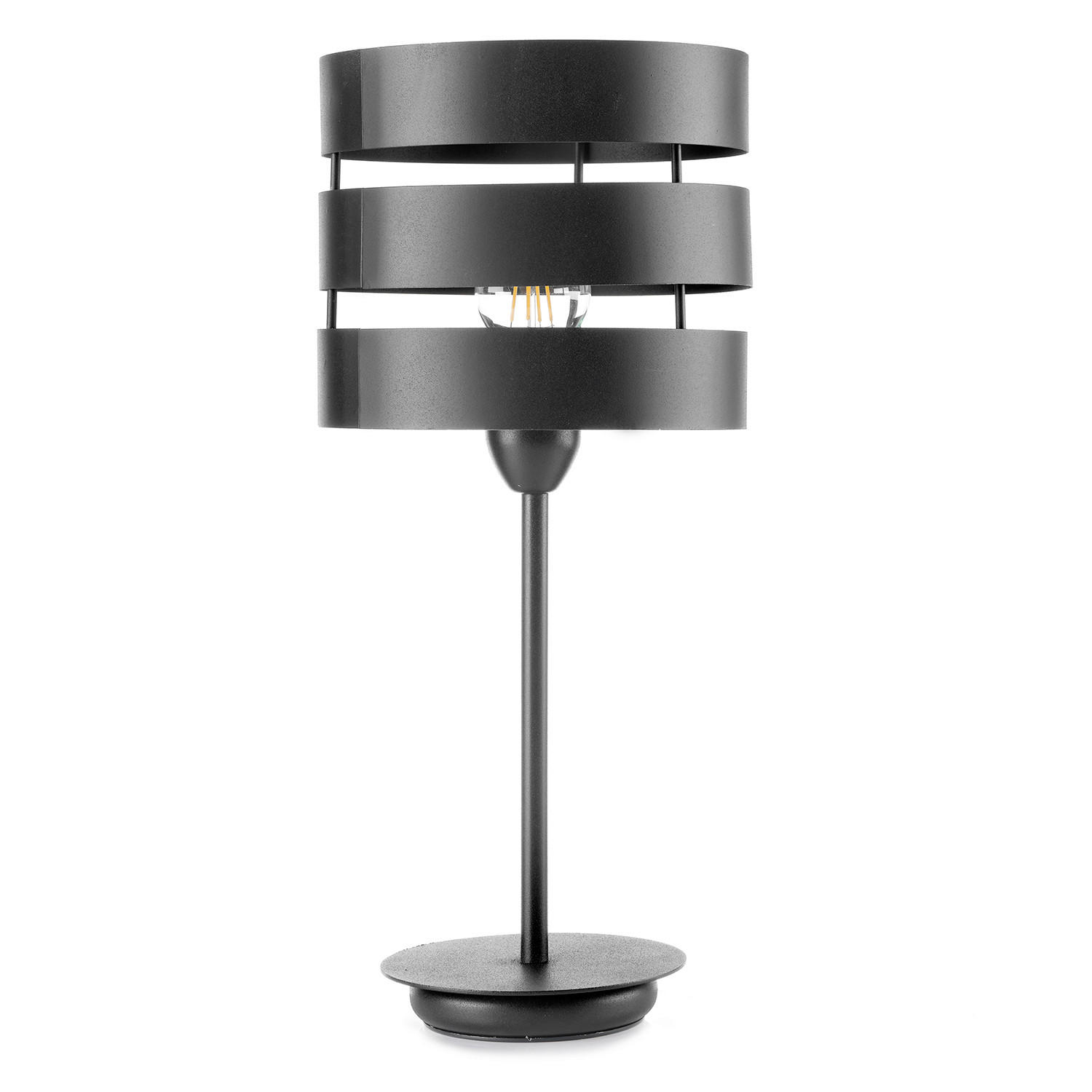 NACHTTISCHLEUCHTE 23/35 cm   - Schwarz, Design, Metall (23/35cm)