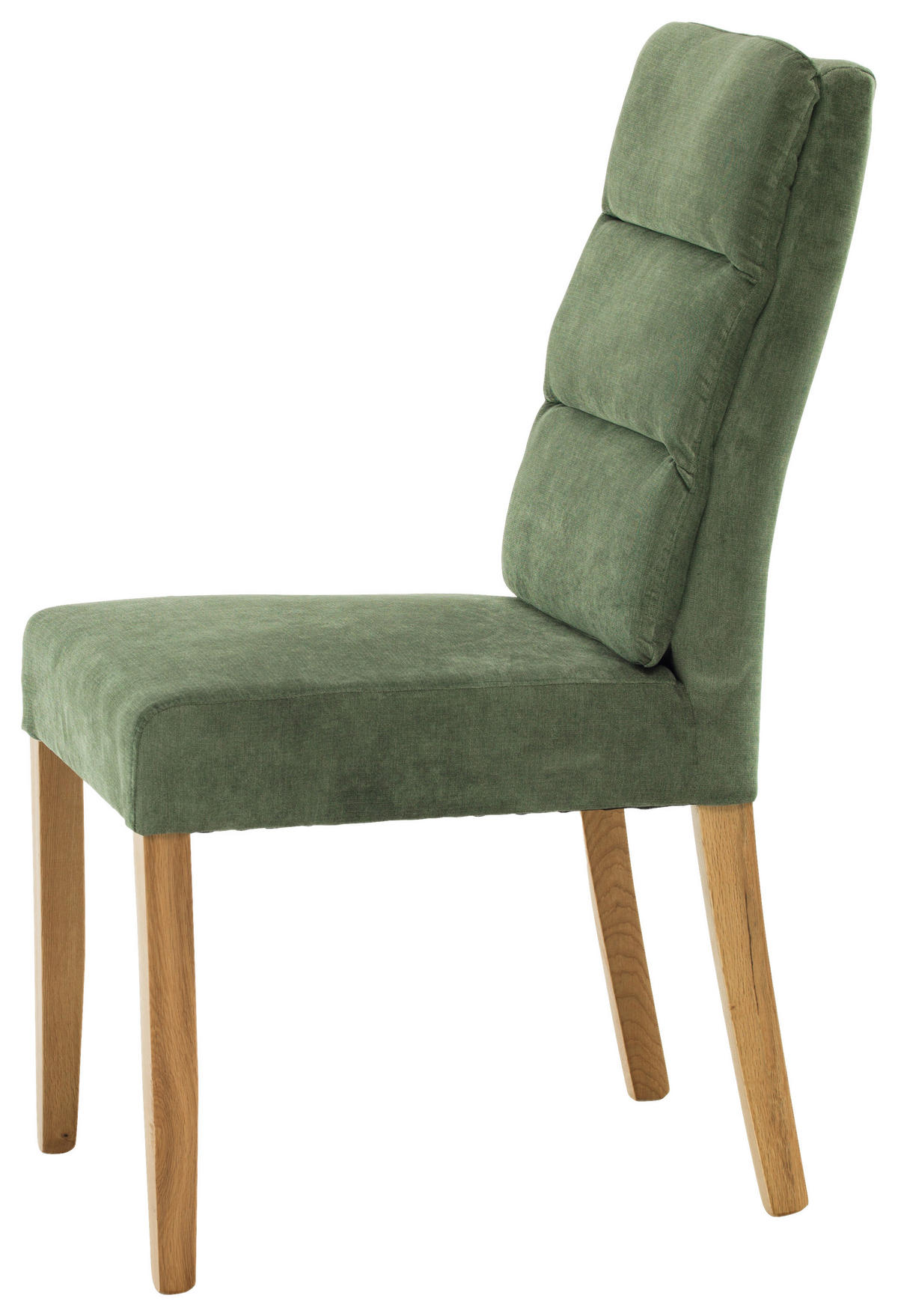 SZÉK fa, textil tölgyfa, sötétzöld  - sötétzöld/tölgyfa, Konventionell, textil/fa (47/95/64cm) - Cantus