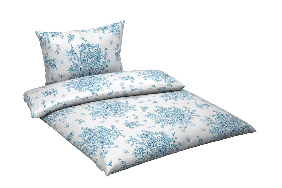 Lenjerie De Pat  - albastru/alb, Konventionell, textil (200/220cm) - Esposa