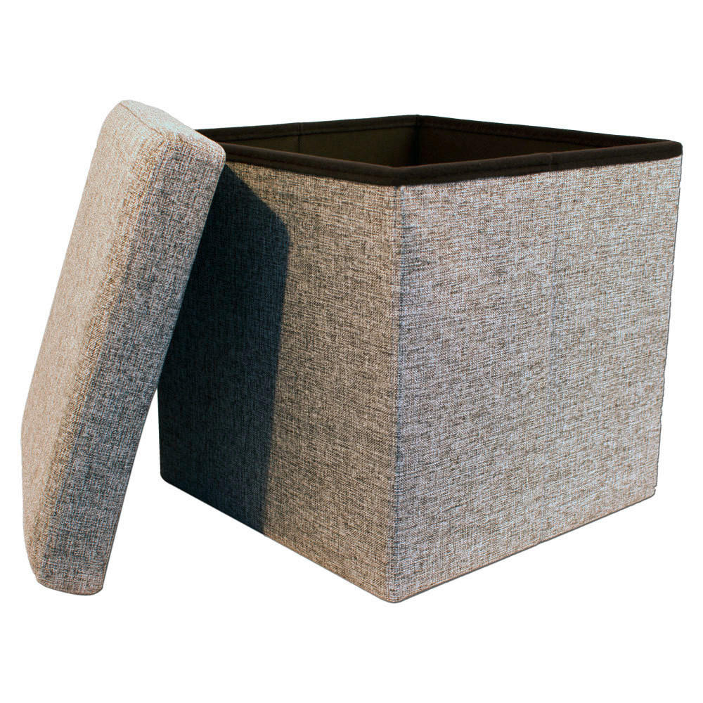 SITZWÜRFEL Struktur Grau  - Grau, Basics, Textil (38/38/38cm) - Echtwerk