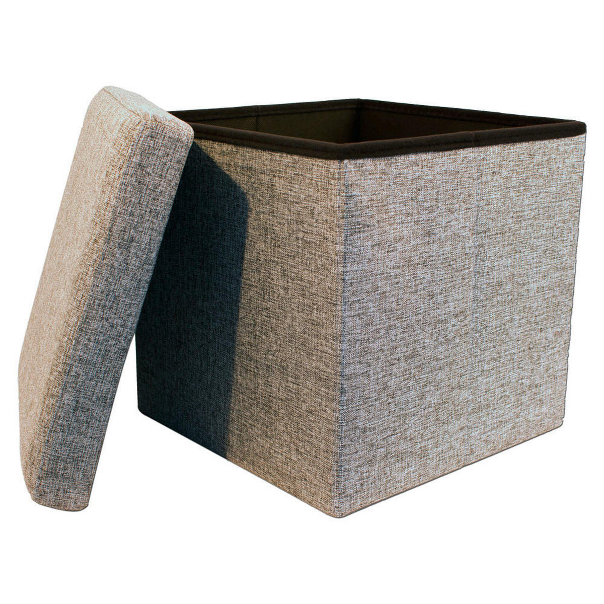 SITZWÜRFEL Struktur Grau  - Grau, Basics, Textil (38/38/38cm) - Echtwerk