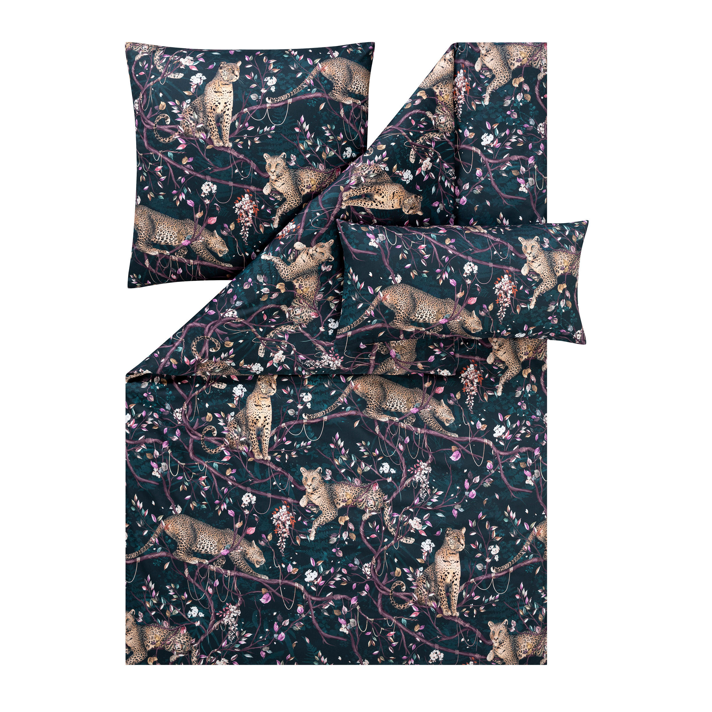 BETTWÄSCHE Atelier 155/220 cm  - Dunkelblau, Design, Textil (155/220cm) - Estella