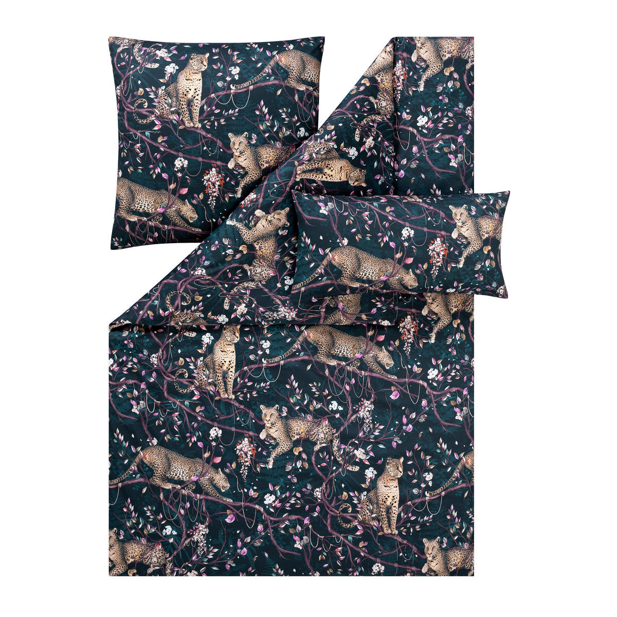 BETTWÄSCHE Atelier 155/220 cm  - Dunkelblau, Design, Textil (155/220cm) - Estella