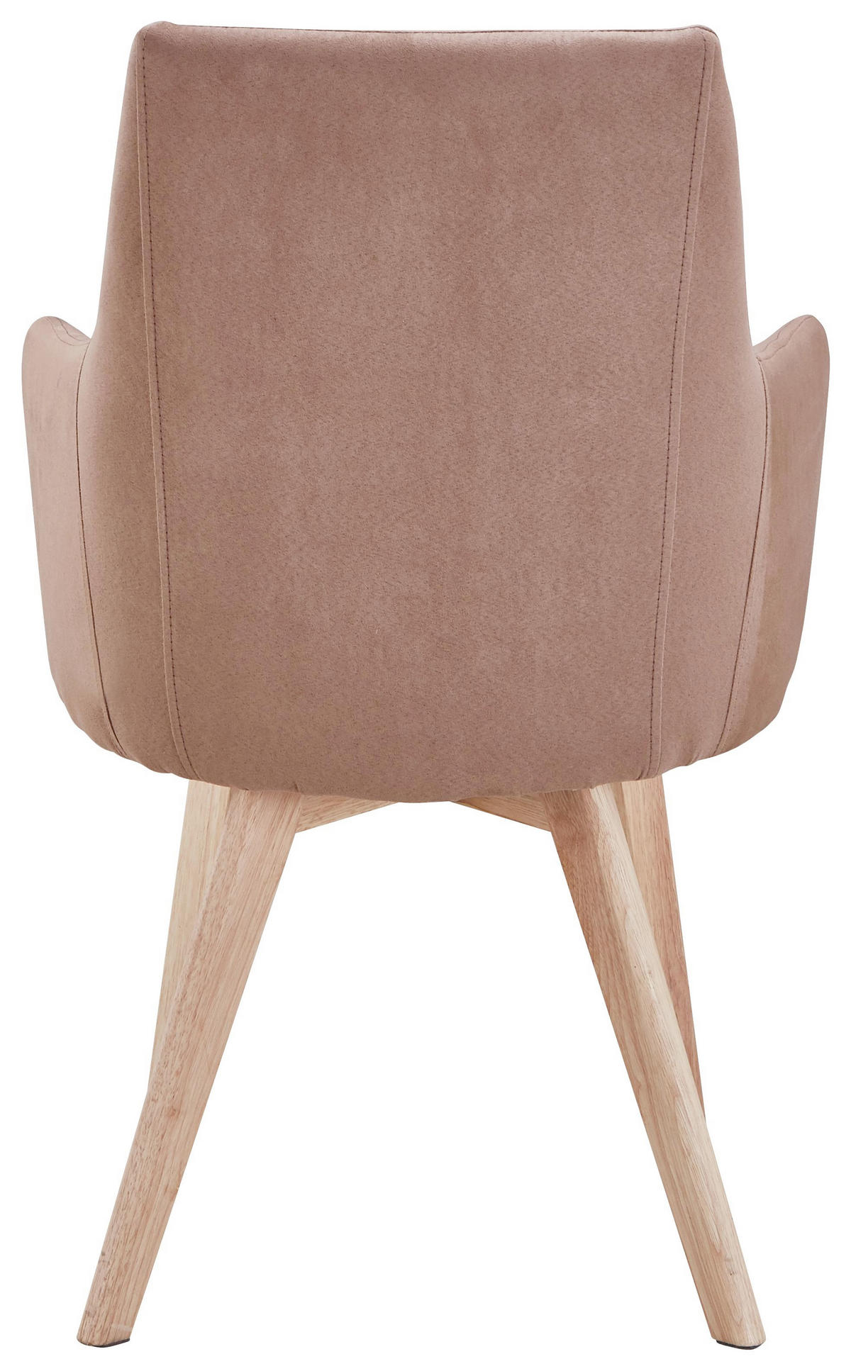 STOLICA S NASLONOM ZA RUKE  smeđa, prirodne boje  drvo, tekstil      - prirodne boje/smeđa, Design, drvo/tekstil (56/87/57cm) - Carryhome