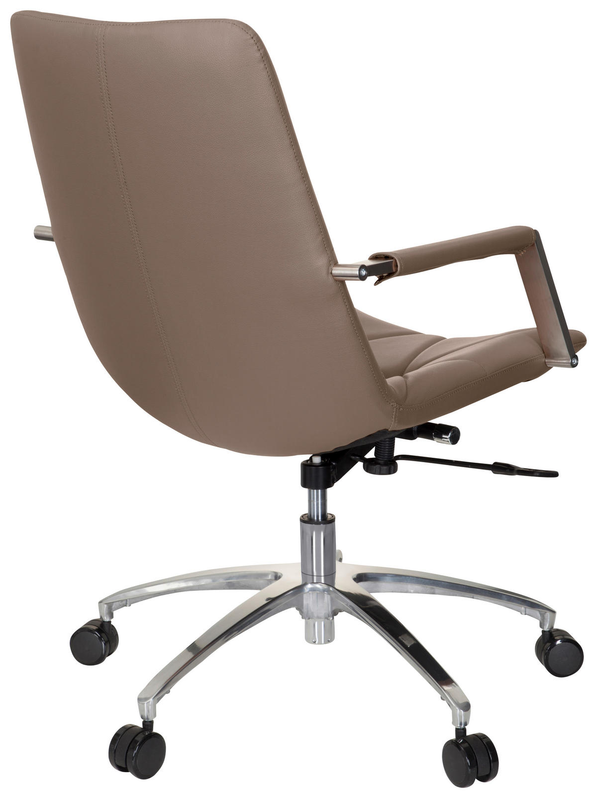 DREHSTUHL Lederlook Cappuccino  - Cappuccino, MODERN, Kunststoff/Textil (56/101/73cm) - MID.YOU