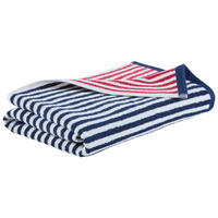 PLÁŽOVÁ OSUŠKA, 90/180 cm, modrá, červená - modrá/červená, textil (90/180cm) - Esposa