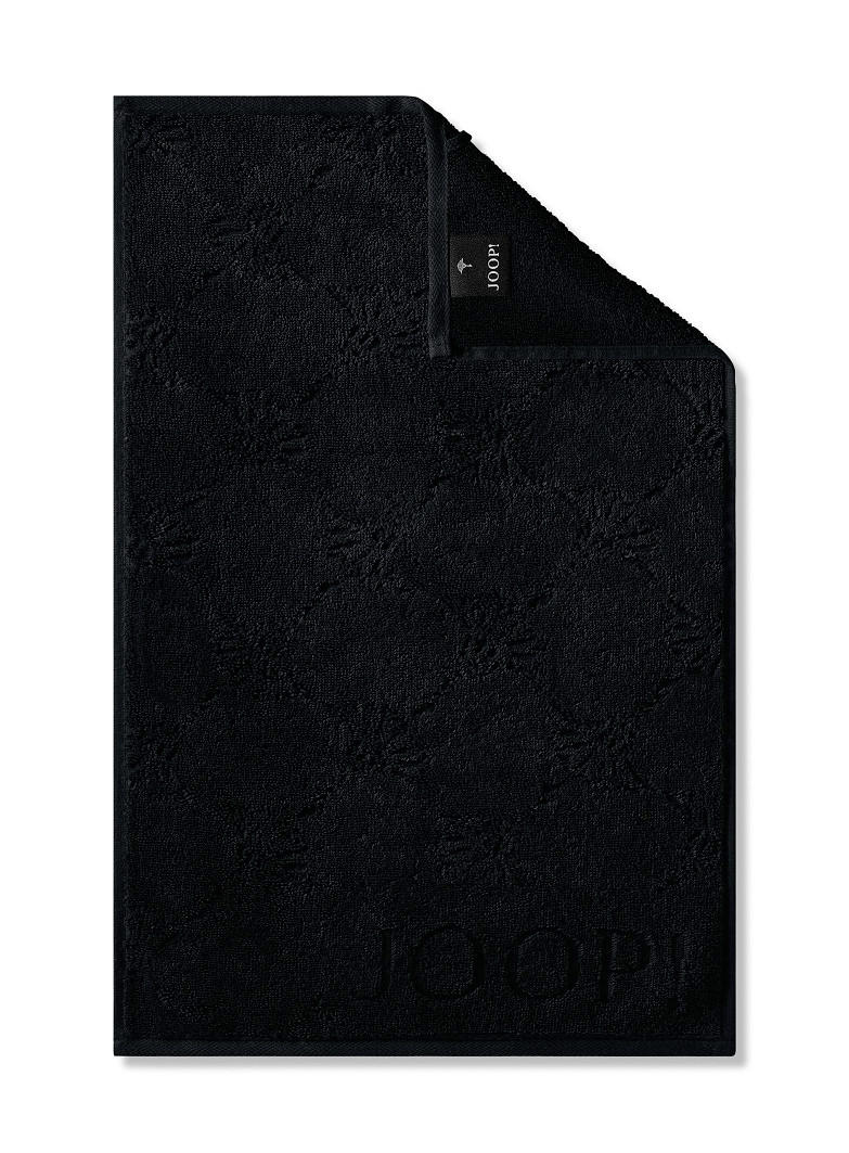 GÄSTETUCH Uni Cornflower Schwarz 3-teilig 30/50 cm  - Schwarz, Basics, Textil (30/50cm) - Joop!