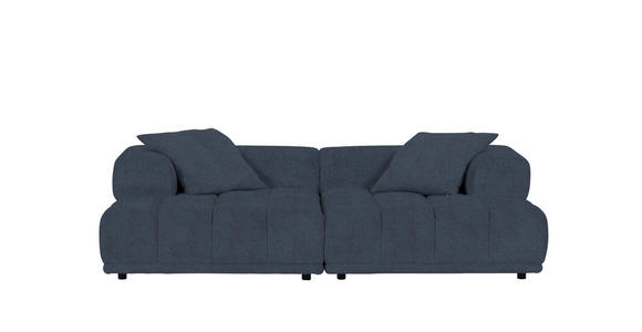 SOFAELEMENT in Plüsch Anthrazit  - Anthrazit/Schwarz, KONVENTIONELL, Kunststoff/Textil (125/66/155cm) - Carryhome