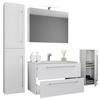 BADEZIMMER 147 cm  - Weiss/Grau, Modern, Keramik/Holzwerkstoff (147cm) - MID.YOU