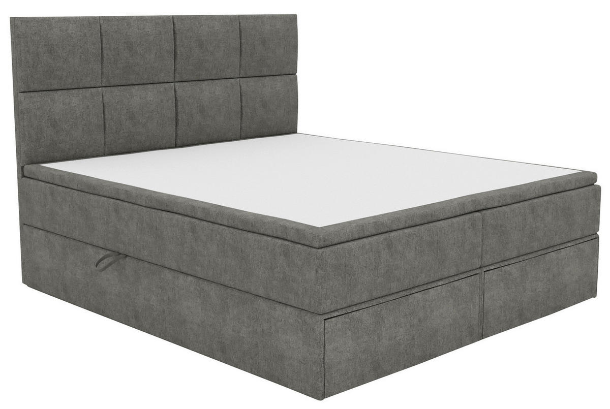 BOXBETT 140/200 cm  in Schlammfarben  - Schlammfarben/Schwarz, KONVENTIONELL, Kunststoff/Textil (140/200cm) - Boxxx