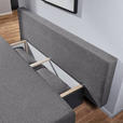 SCHLAFSOFA in Webstoff Grau  - Alufarben/Grau, Design, Kunststoff/Textil (190/74-86/80cm) - Carryhome