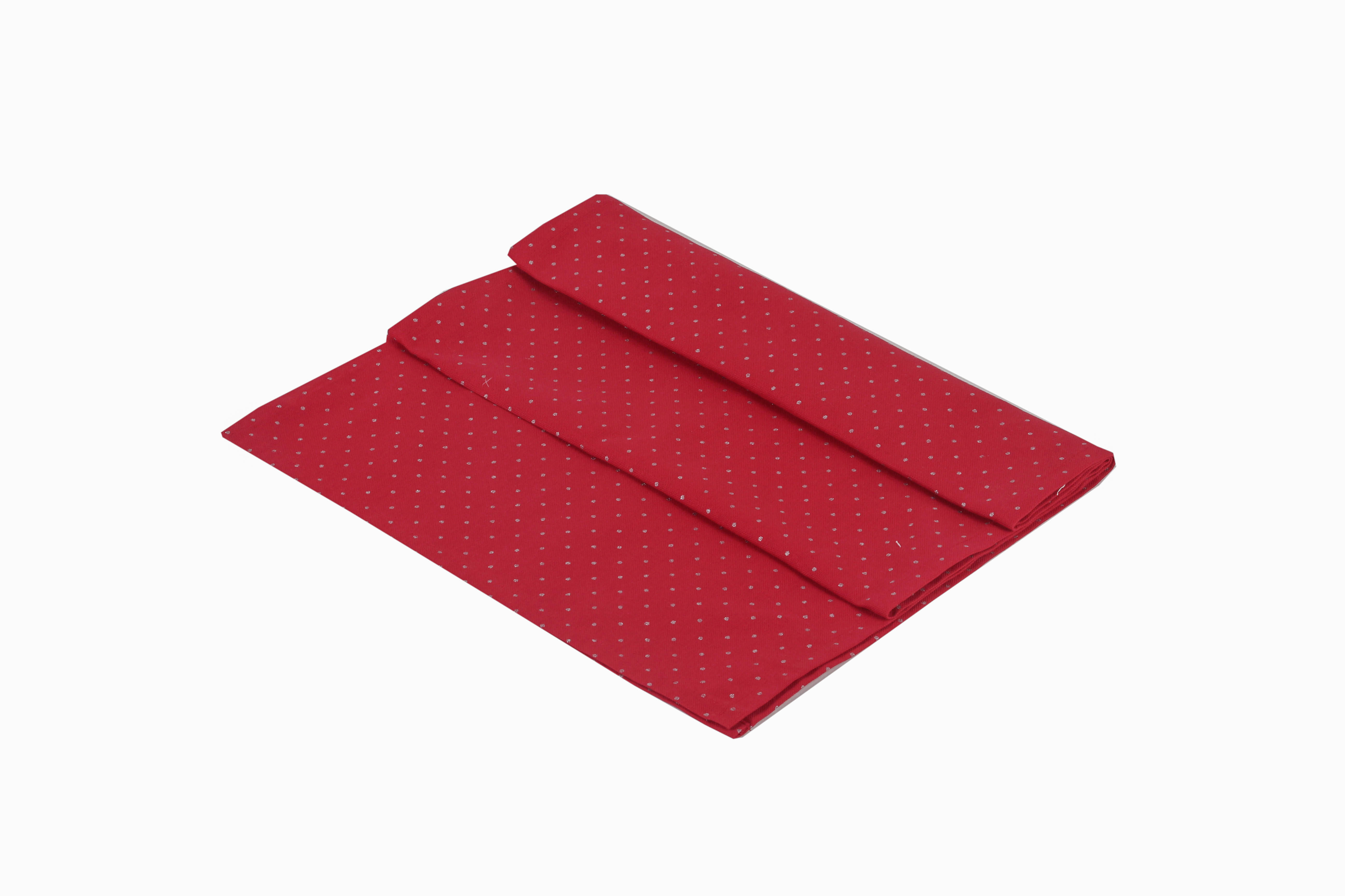 STOLNJAK 50/180 cm   - srebrne boje/crvena, Basics, tekstil (50/180cm)
