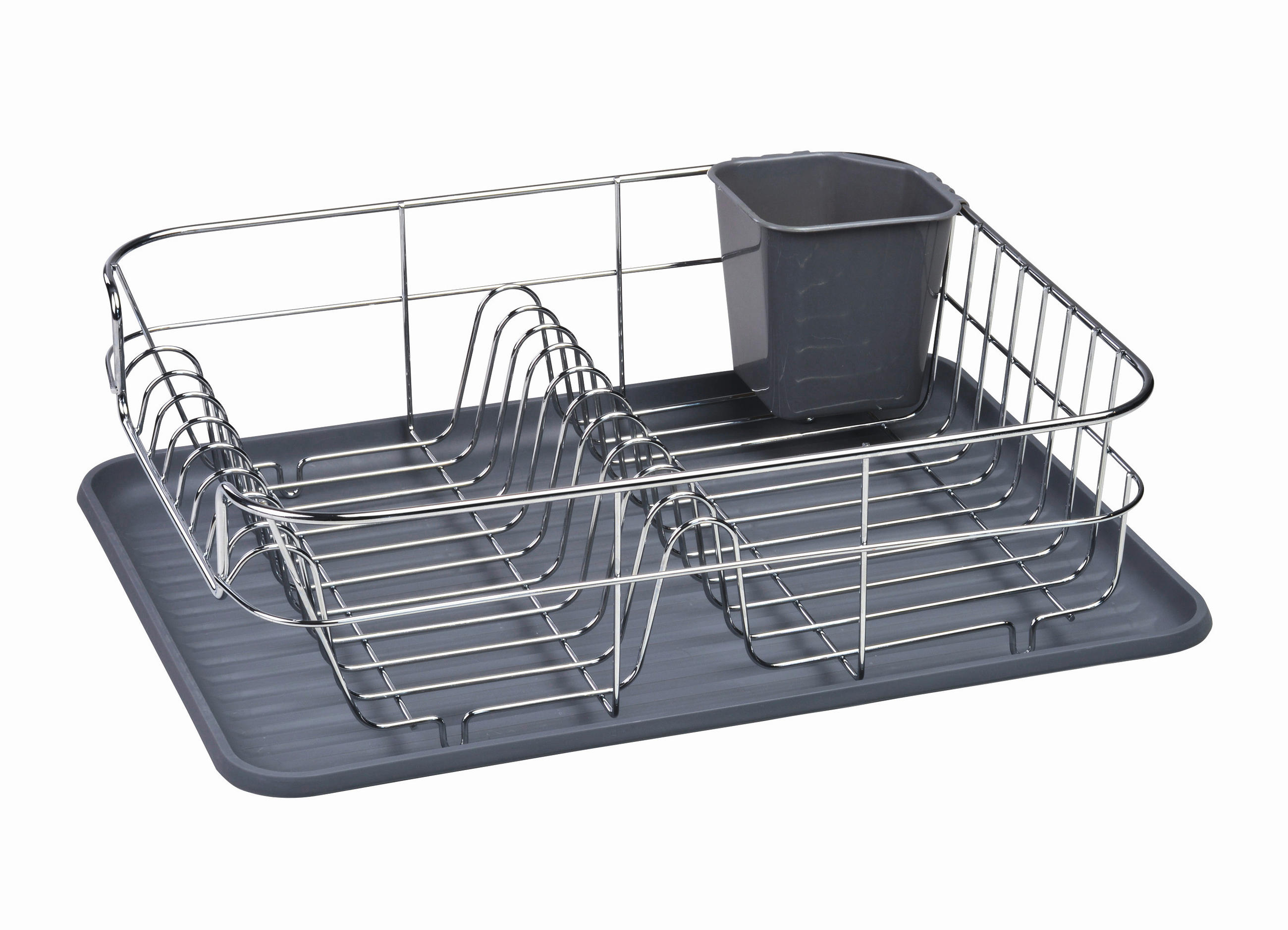 ODKAPÁVAČ NA NÁDOBÍ - šedá/barvy stříbra, Basics, kov/plast (39,5/12,5/32cm) - Justinus