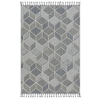 WEBTEPPICH 133/190 cm Blau, Grau  - Blau/Grau, Design, Textil (133/190cm) - Novel