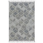 WEBTEPPICH 133/190 cm Blau, Grau  - Blau/Grau, Design, Textil (133/190cm) - Novel