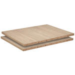 EINLEGEBODENSET 2-teilig System Unit Eichefarben  - Eichefarben (42,4/1,8/55,1cm) - Hom`in