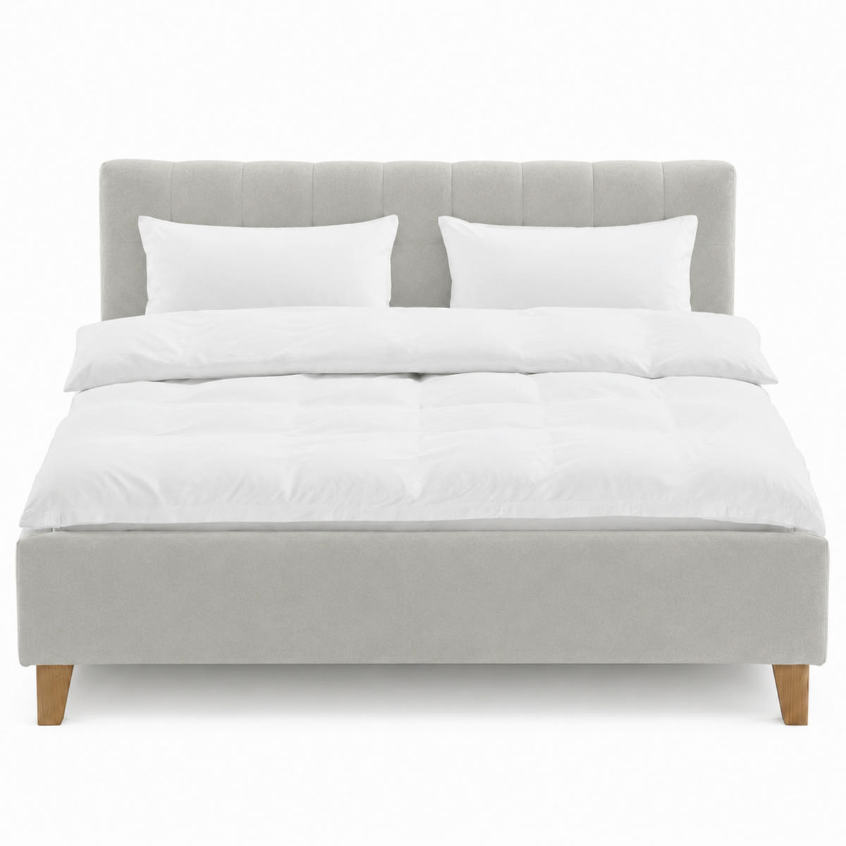 POLSTERBETT 160/200 cm,  in Grau,  - Grau, MODERN, Holz/Textil (160/200cm) - MID.YOU