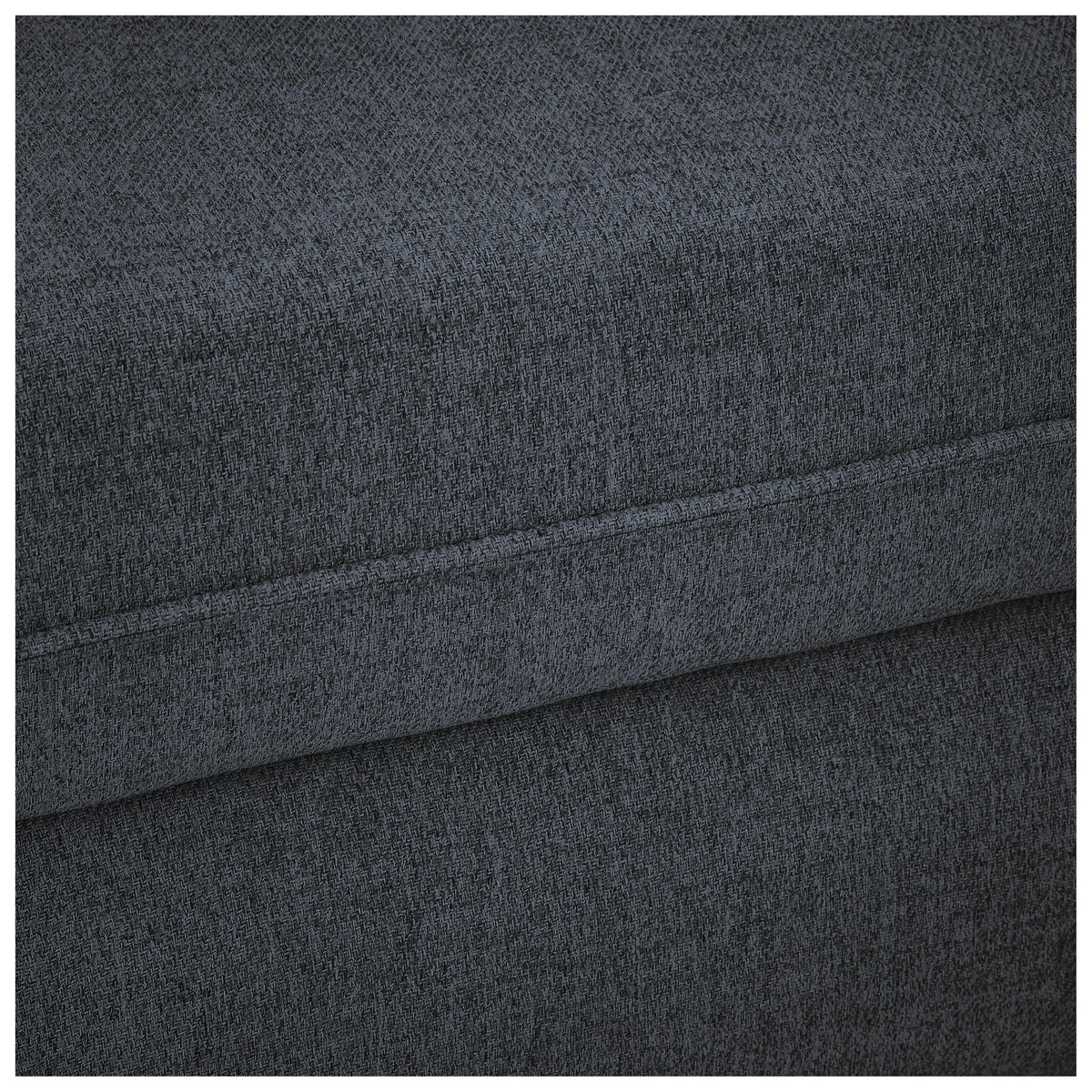 SAROKKANAPÉ textil sötétszürke  - fekete/sötétszürke, Modern, műanyag/textil (182/237cm) - Carryhome