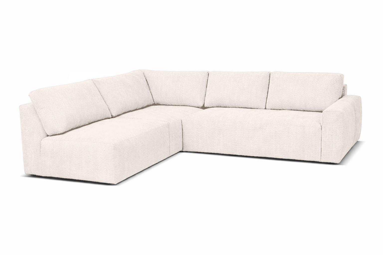 ECKSOFA MAZA in Cord Beige  237/275 cm  - Beige/Schwarz, Design, Textil (237/275cm) - Livetastic
