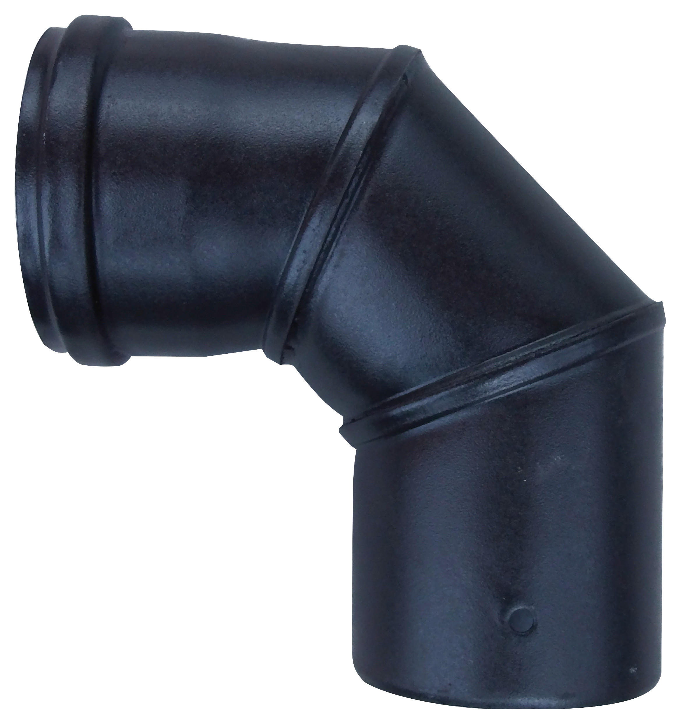 Ofenrohr Knie 90 Grad Ø 8 Cm Schwarz Keramikbeschichtet