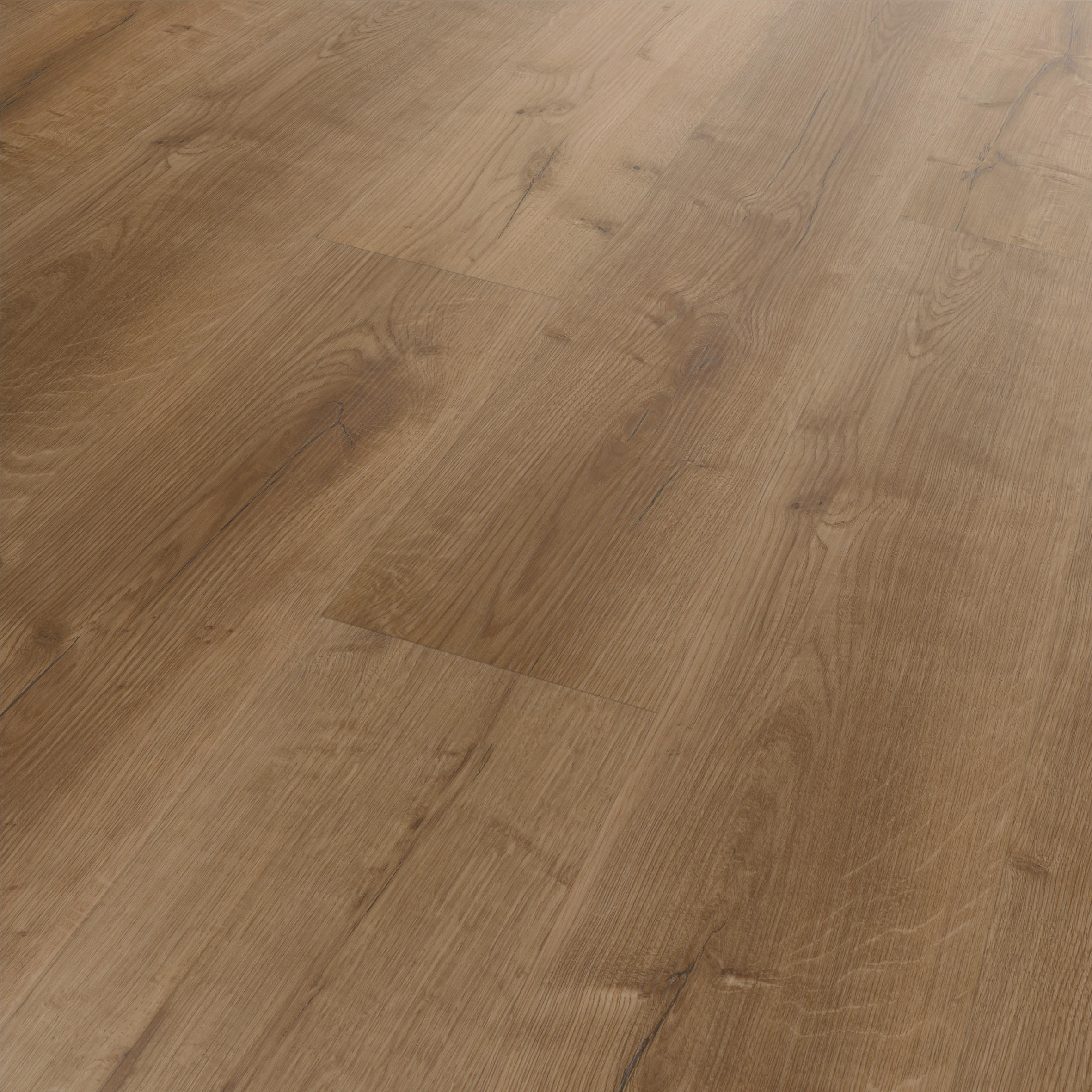 DESIGNBODEN FIXED  per  m² - Eichefarben, Basics, Kunststoff (121.9/18.4/0.25cm)