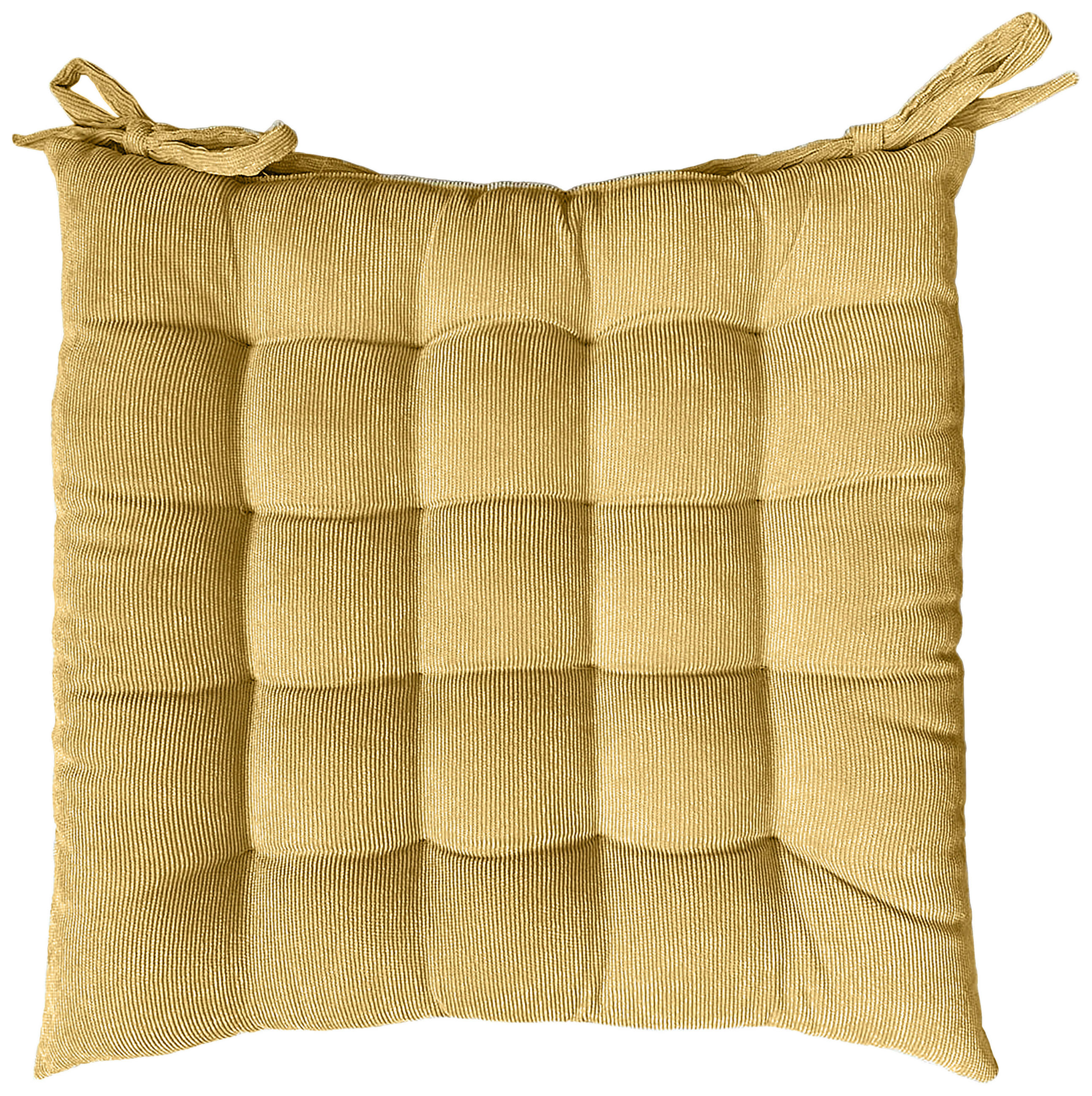 PODUŠKA NA STOLIČKU, 38/38/4 cm - žltá, Basics, textil (38/38/4cm) - Novel