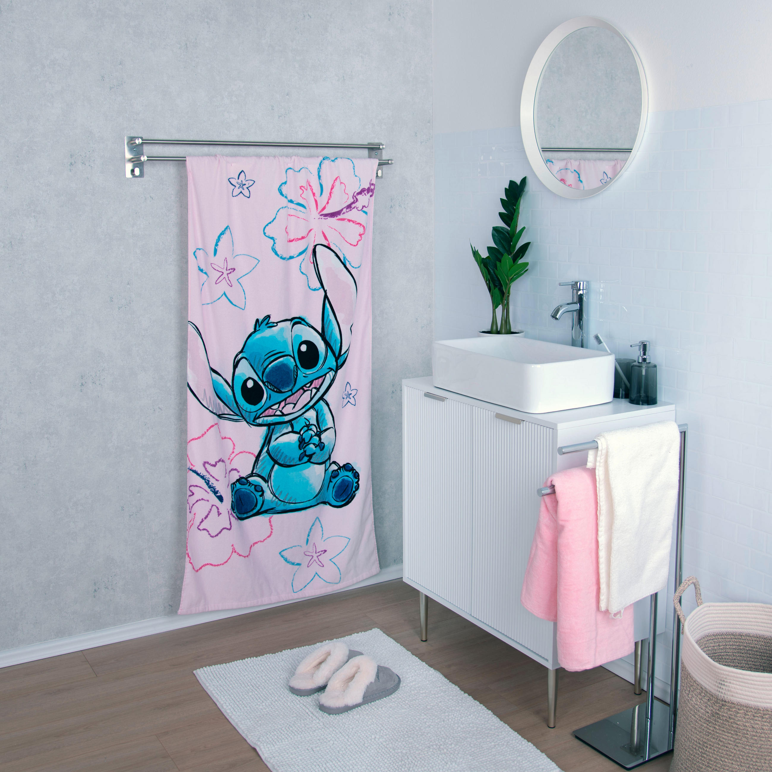 BADETUCH Pink 75/150 cm  - Pink, Trend, Textil (75/150cm) - Herding