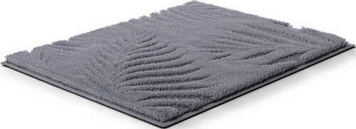 BADTEPPICH FERYA Anthrazit 60/100 cm  - Anthrazit, Basics, Kunststoff/Textil (60/100cm) - Grund
