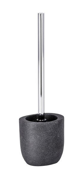 WC-BÜRSTENGARNITUR - Chromfarben/Anthrazit, KONVENTIONELL, Kunststoff (11,3/37/9cm) - Wenko