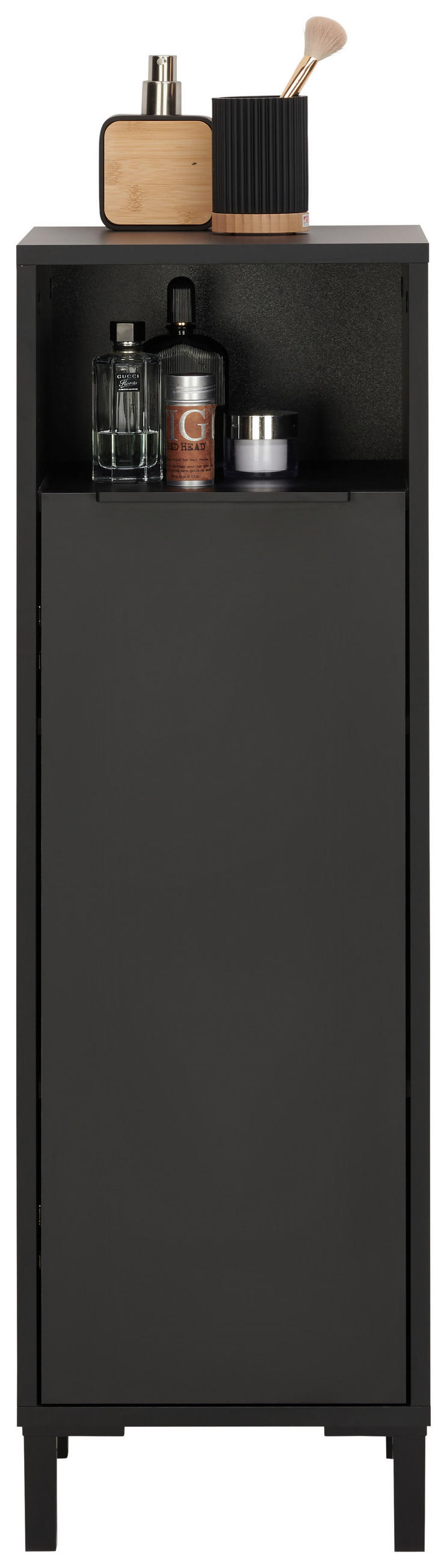 Thumbnail - home24 Unterschrank Inova, Anthrazit, Schwarz, Metall, 2 Fächer, 33x94.4x33 cm, Made in Germany, stehend, freistehend, B...