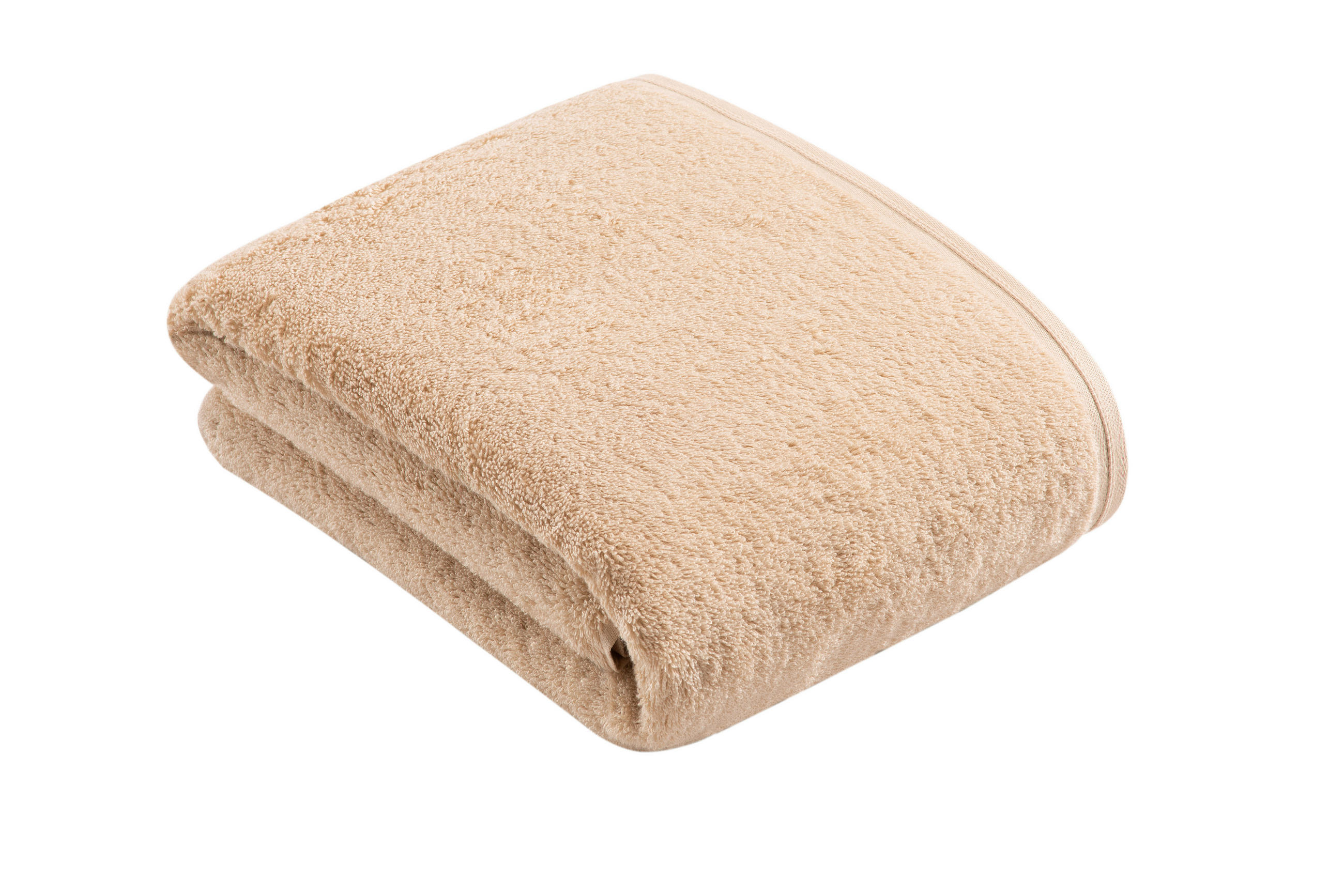 BADETUCH Vegan Life Beige 100/150 cm  - Beige, Basics, Textil (100/150cm) - Vossen