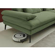 ECKSOFA  in Chenille, Flachgewebe Grün  284/180 cm  - Schwarz/Grün, Design, Textil/Metall (284/180cm) - Dieter Knoll