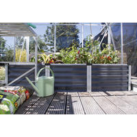 HOCHBEET 65/40,3/185 cm  - Anthrazit, Basics, Metall (65/40,3/185cm)