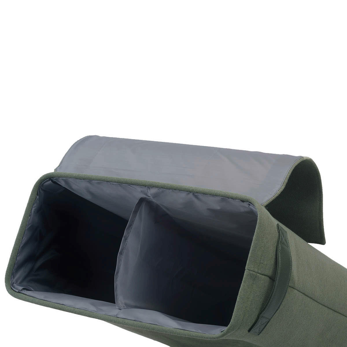 WÄSCHEKORB - Dunkelgrün/Grün, Basics, Textil (50/25/60cm) - Aquanova