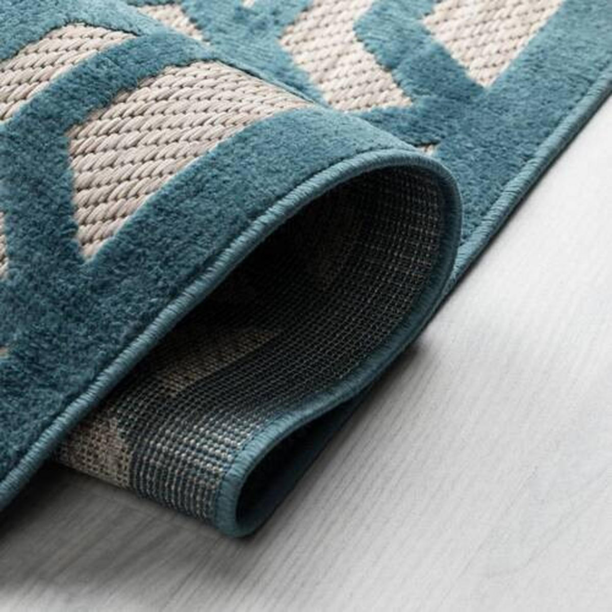 VENKOVNÍ KOBEREC, 160/160 cm modrá - modrá, Basics, textil (160/160cm)