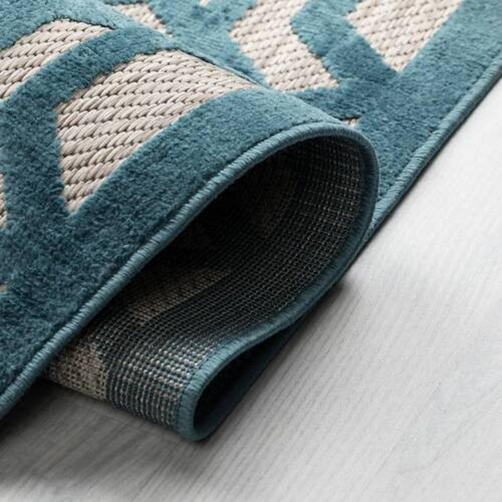 Thumbnail - Xora Outdoorteppich Piatto, Blau, Textil, Struktur, rechteckig, 200x290 cm, Reach, AZO-frei, wasserabweisend, schmutzabw...