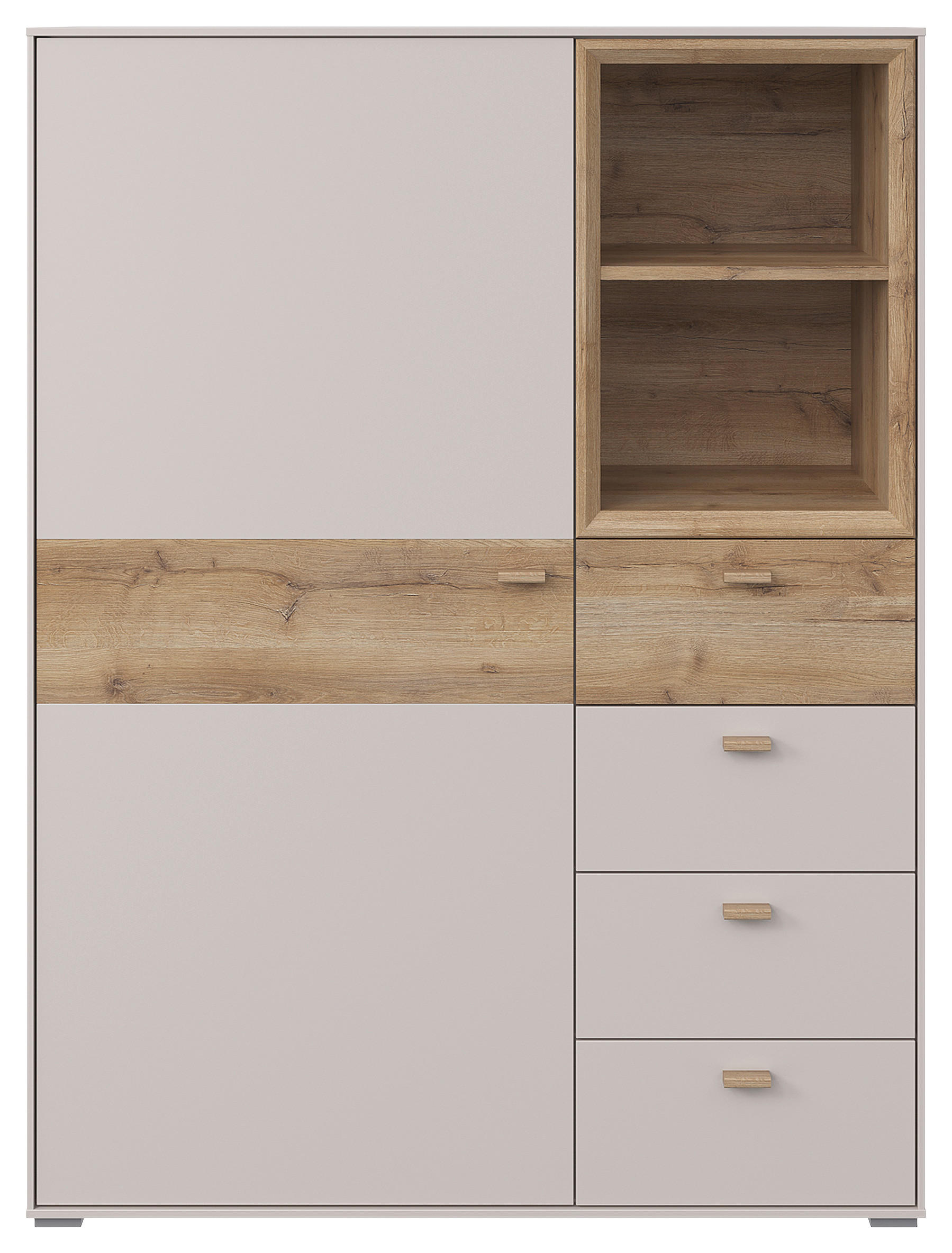 HIGHBOARD  in 105/140,2/38 cm  - Sandfarben/Eichefarben, Modern, Holz/Holzwerkstoff (105/140,2/38cm) - Hom`in