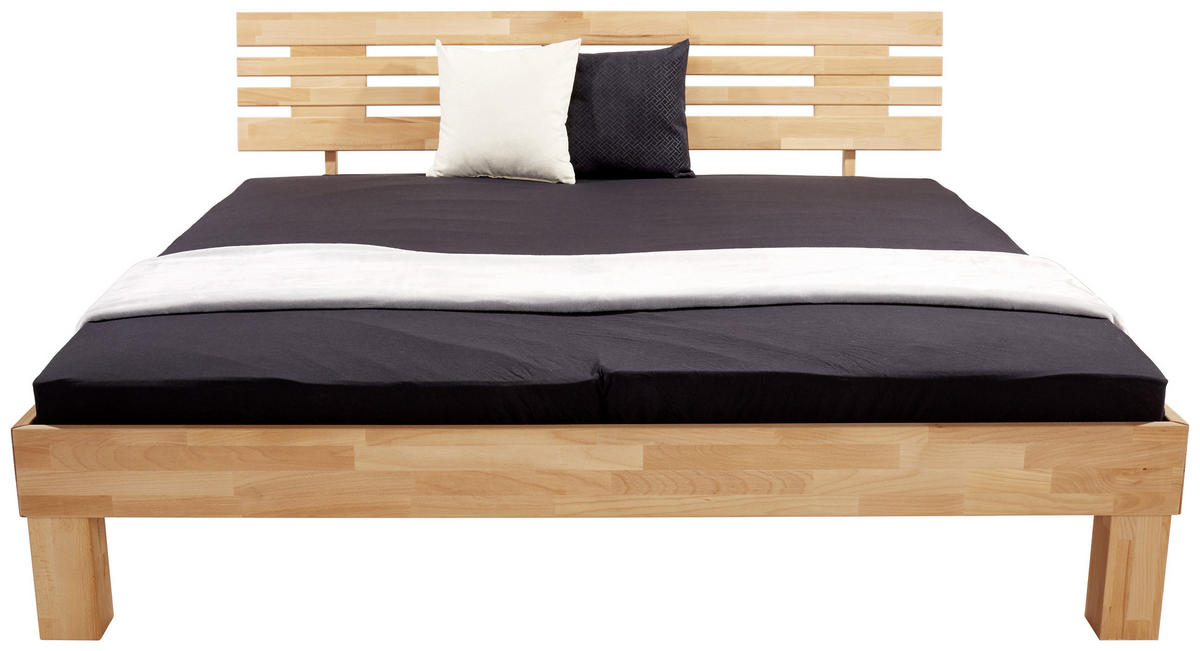 BETT 160/200 cm  in Kernbuche  - Kernbuche, KONVENTIONELL, Holz (160/200cm) - Boxxx