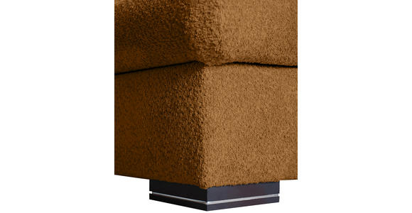 ECKSOFA Goldfarben Webstoff - Goldfarben/Braun, KONVENTIONELL, Holz/Textil (170/235cm) - Carryhome