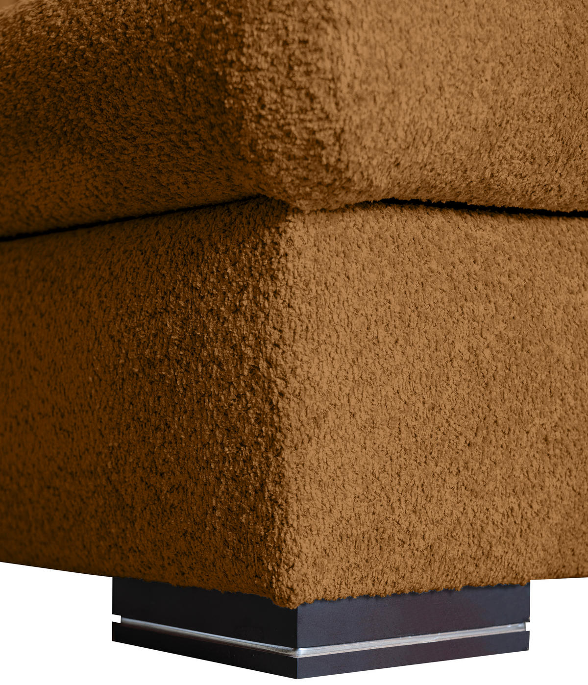 ECKSOFA Goldfarben Webstoff  - Goldfarben/Braun, KONVENTIONELL, Holz/Textil (170/235cm) - Carryhome