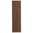 MIDISCHRANK 35/125/37 cm  - Nussbaumfarben/Bronzefarben, Design, Glas/Holz (35/125/37cm) - Dieter Knoll