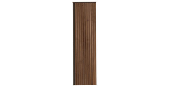 MIDISCHRANK 35/125/37 cm  - Nussbaumfarben/Bronzefarben, Design, Glas/Holz (35/125/37cm) - Dieter Knoll