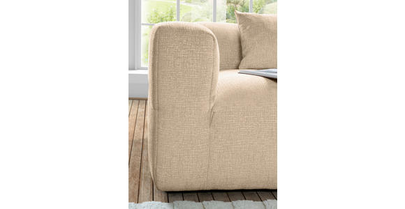 ECKSOFA in Flachgewebe Schlammfarben  280/170 cm  - Schlammfarben/Schwarz, KONVENTIONELL, Kunststoff/Textil (280/170cm) - Carryhome