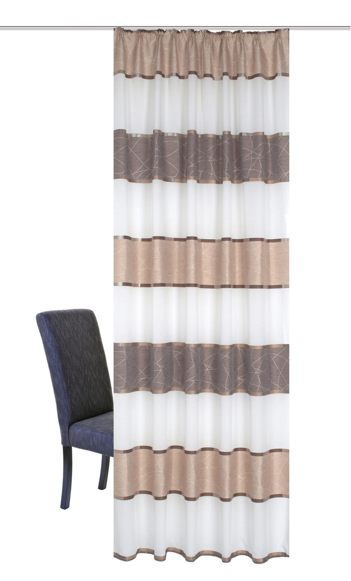 FERTIGVORHANG blickdicht  - Cappuccino, Design, Textil (140/245cm) - Schmidt W. Gmbh