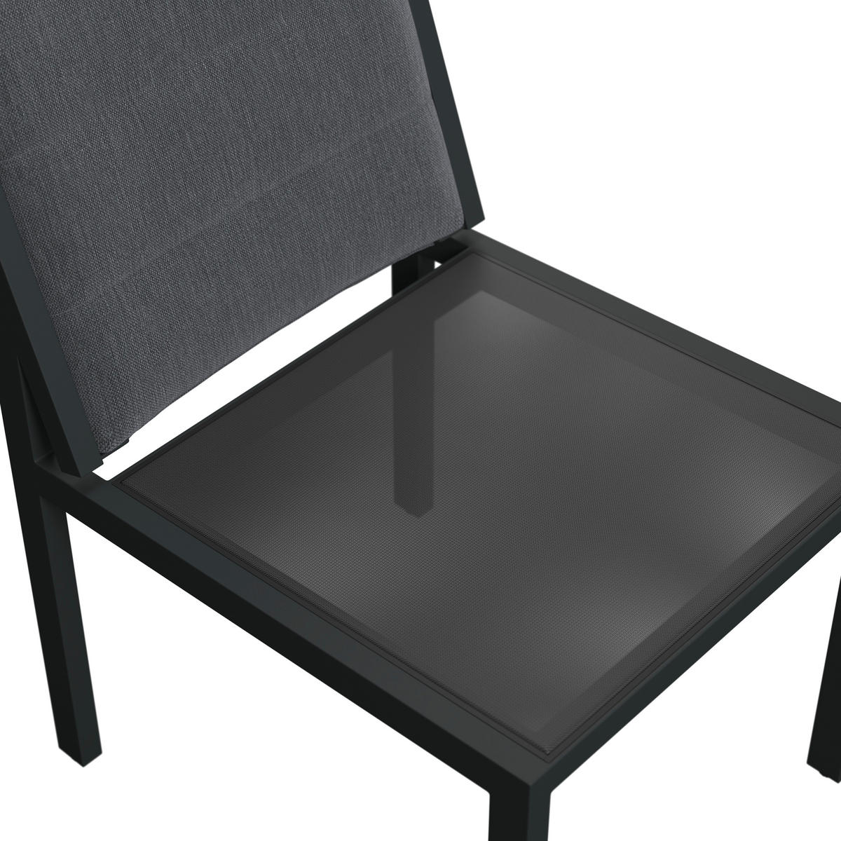 LOUNGESESSEL  - Anthrazit/Grau, MODERN, Textil/Metall (50/82/62cm) - Amatio