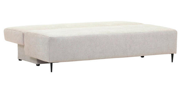 SCHLAFSOFA Flachgewebe Naturfarben  - Schwarz/Naturfarben, KONVENTIONELL, Textil/Metall (197/75/100cm) - Carryhome