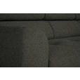 ECKSOFA in Chenille Graubraun  280/205 cm  - Graubraun/Schwarz, Design, Textil/Metall (280/205cm) - Xora