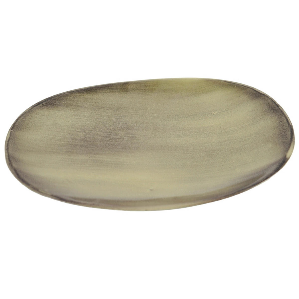 POSLUŽAVNIK DEKORATIVNI  - maslinasto zelena, Basics, metal (26.5/19/3cm)