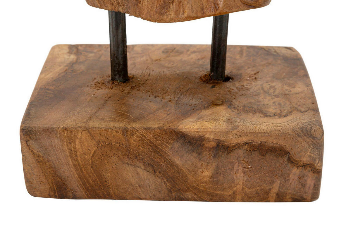 SKULPTUR - Braun, Basics, Holz (20/34/11cm)